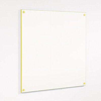 WriteOn Coloured Edge Whiteboard 1176 x 1779mm Yellow Edge