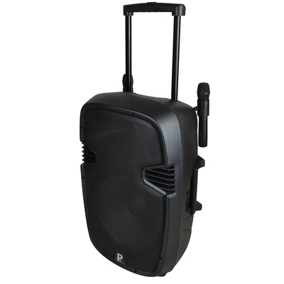 Portable Speaker 15": Battery, Bluetooth, Wireless Mic - Perform PA