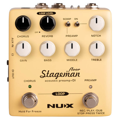 NuX Stageman Floor Acoustic Preamp DI Pedal