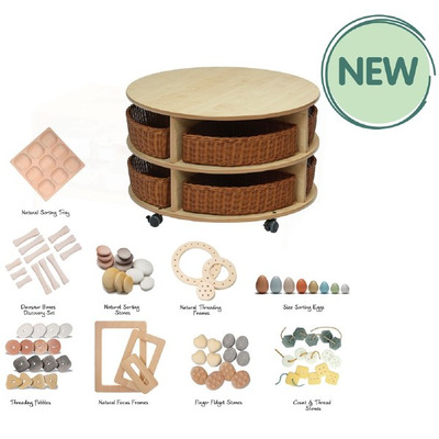 Double Tier Mobile Circular Storage Unit
