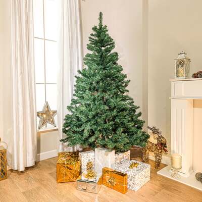 5ft - 7ft Willow Falls Fir Artificial Christmas Tree, 7ft