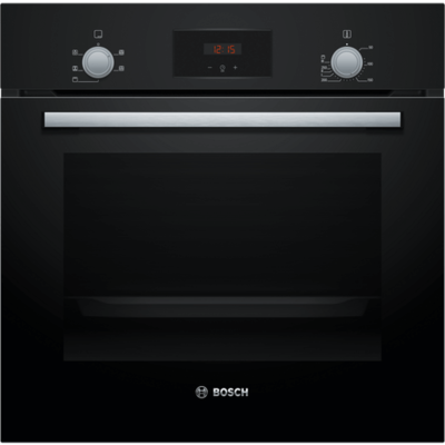Bosch HHF113BA0B 59.4cm Built In Electric Single Oven With 3D Hot Air - Black