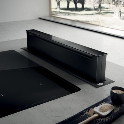 Elica PANDORA-BLK Pandora 90cm Downdraft Extractor Hood in Black