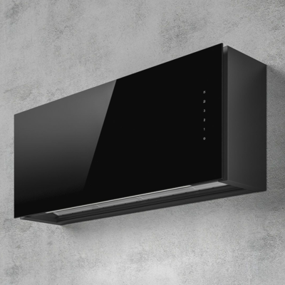Elica RULES-BLK-90 Rules 90cm Built In Extractor Hood in Black Glass