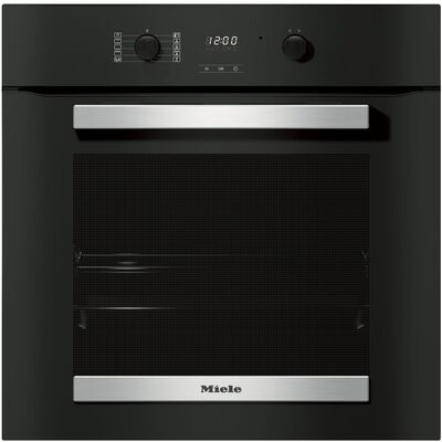 Miele H2455B Active Obsidian Black Stainless Steel Effect Built In Single Oven