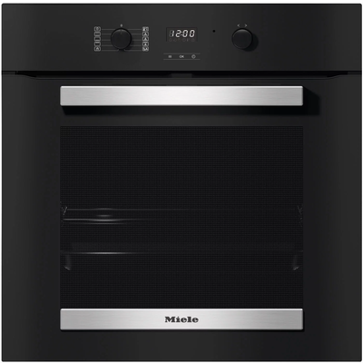 Miele H2455BP Active Obsidian Black Stainless Steel Effect Built In Single Oven